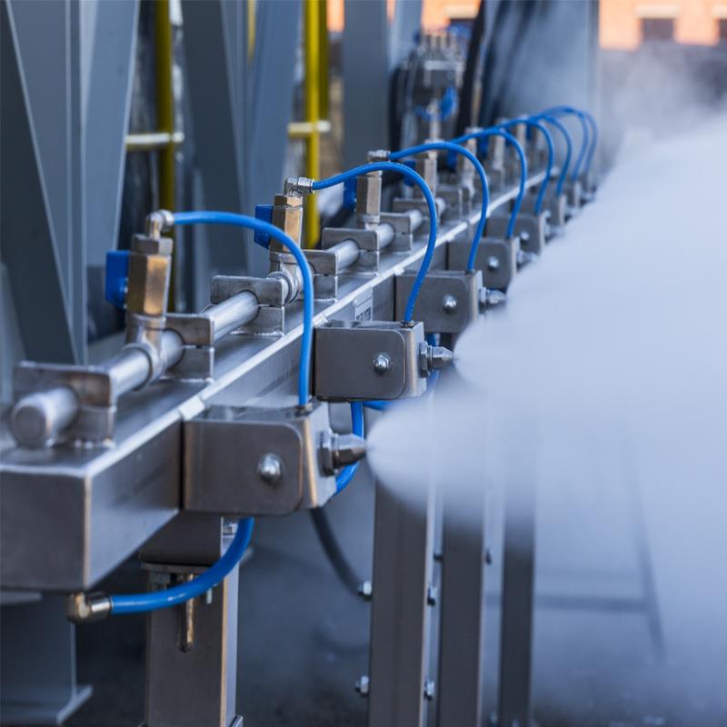 选煤厂皮带机干雾抑尘 卸料口干雾除尘 微米级干雾抑尘主机