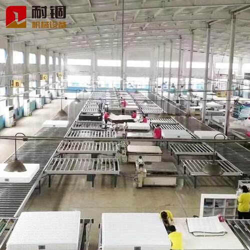 厂家生产弹簧床垫生产流水线海绵床垫包装线床垫生产设备包装设备