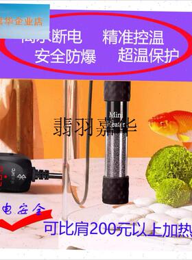 加热棒鱼缸专用恒温变频小型蓝牙加温棒加温器海L缸100300500W省,