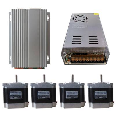 4AxisCNCKit1.26Nm(178.5oz.in)Nema23StepperMotorDrivr