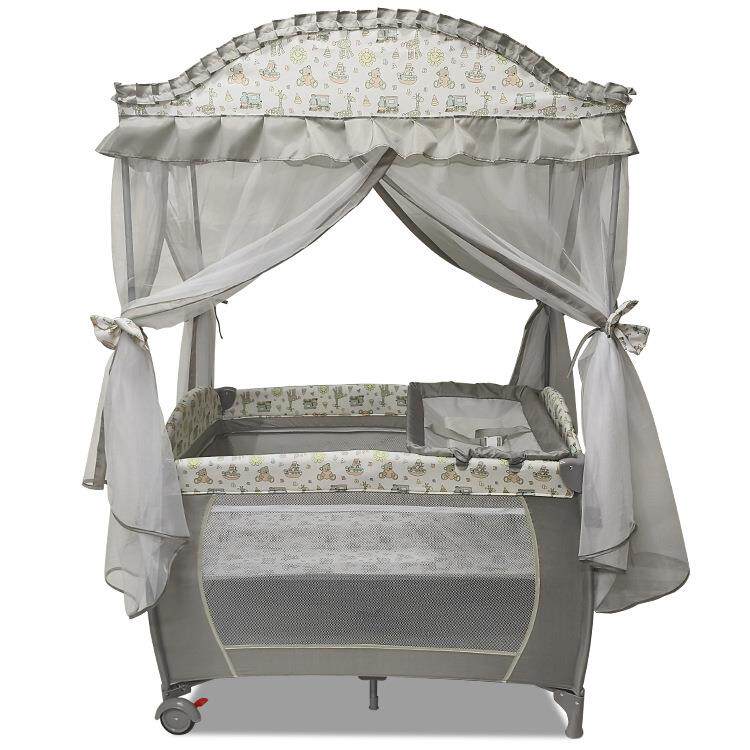 可折叠婴儿床带立式蚊帐