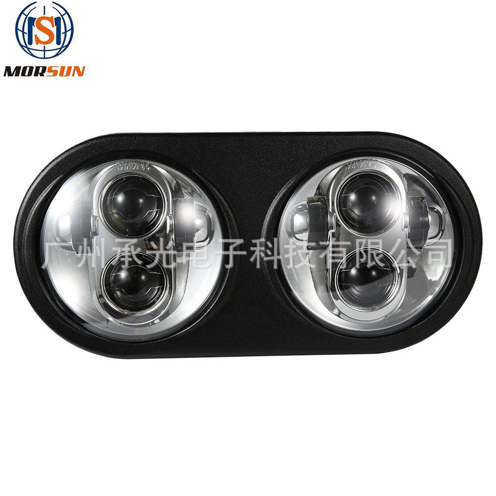 适用于哈雷双灯 5.75寸哈雷双灯LED前大灯哈雷戴维森公路滑翔双灯