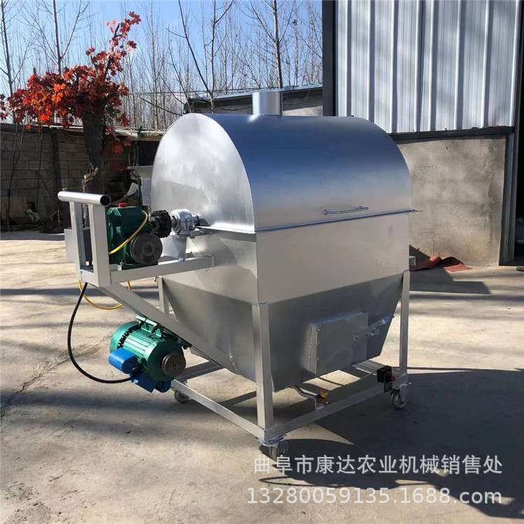 50斤电加热炒货机 瓜子核桃电加热炒熟机  商用100斤金银花烘干机
