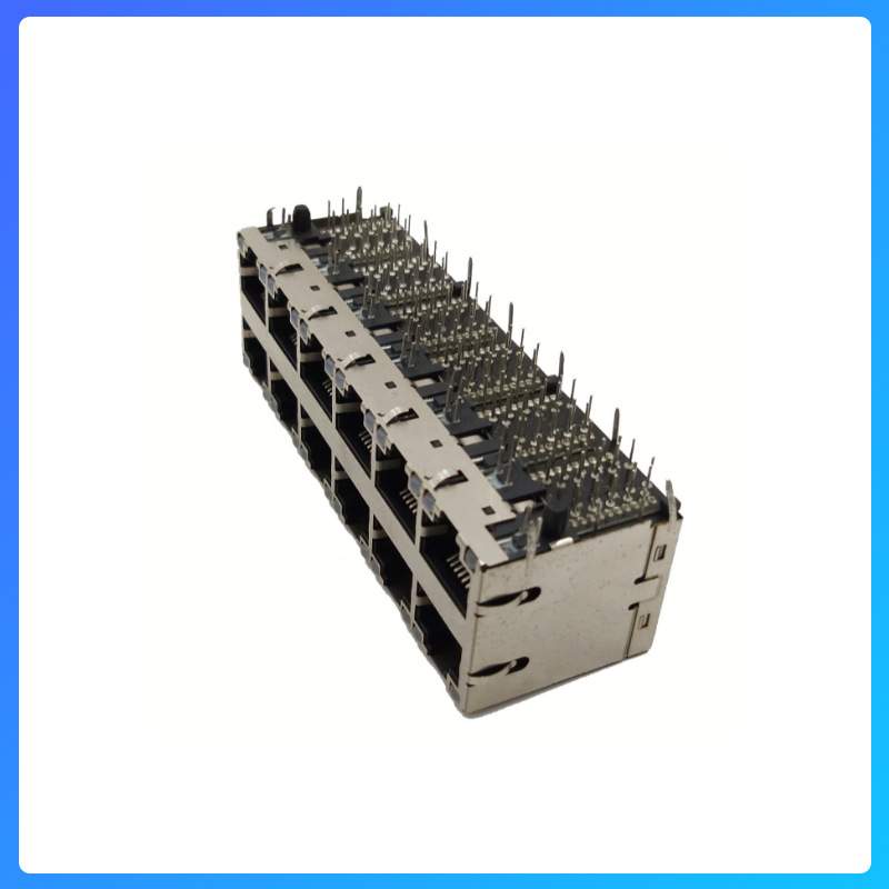 TRP RJ45 2*6 12孔 RJ45母座 网络接口 工控专用连接器 1840326-4