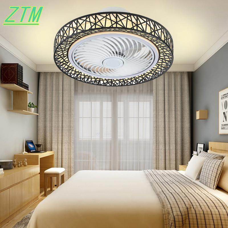 现代简约鸟巢款创意卧室餐厅隐形家用一体吸顶灯风扇灯吊扇灯,特色手工艺,其他特色工艺品,淘宝优惠券,粉丝福利购,淘宝优惠卷