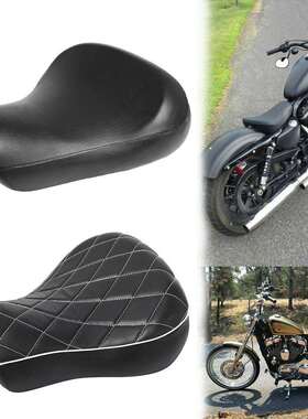 适用哈雷XL883/1200改装黑色前坐垫前坐包1983-2003年