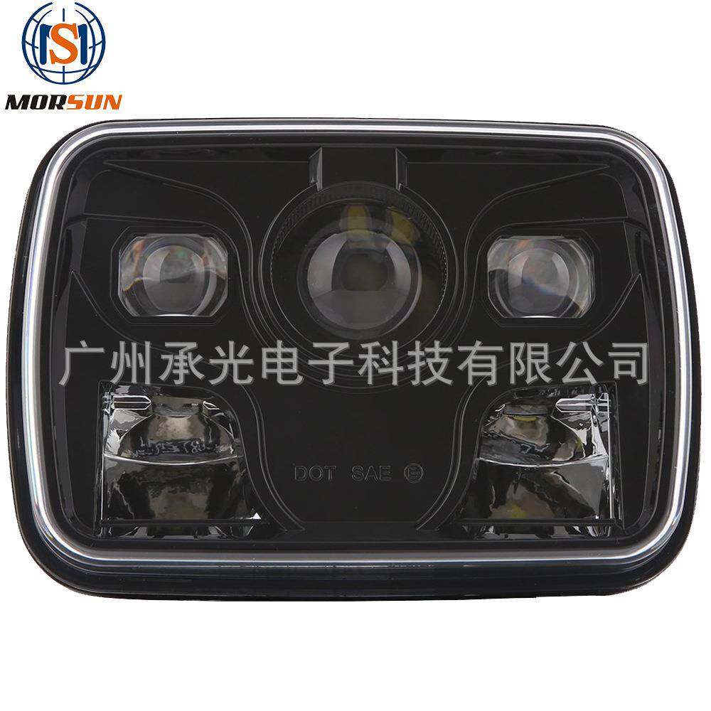 5x7寸方型led大灯适用吉普牧马人led方灯卡车货车改装大灯