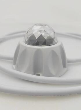 led户外点光源512W全彩点光源工程DMX512外控像素灯铝底RGB七彩灯