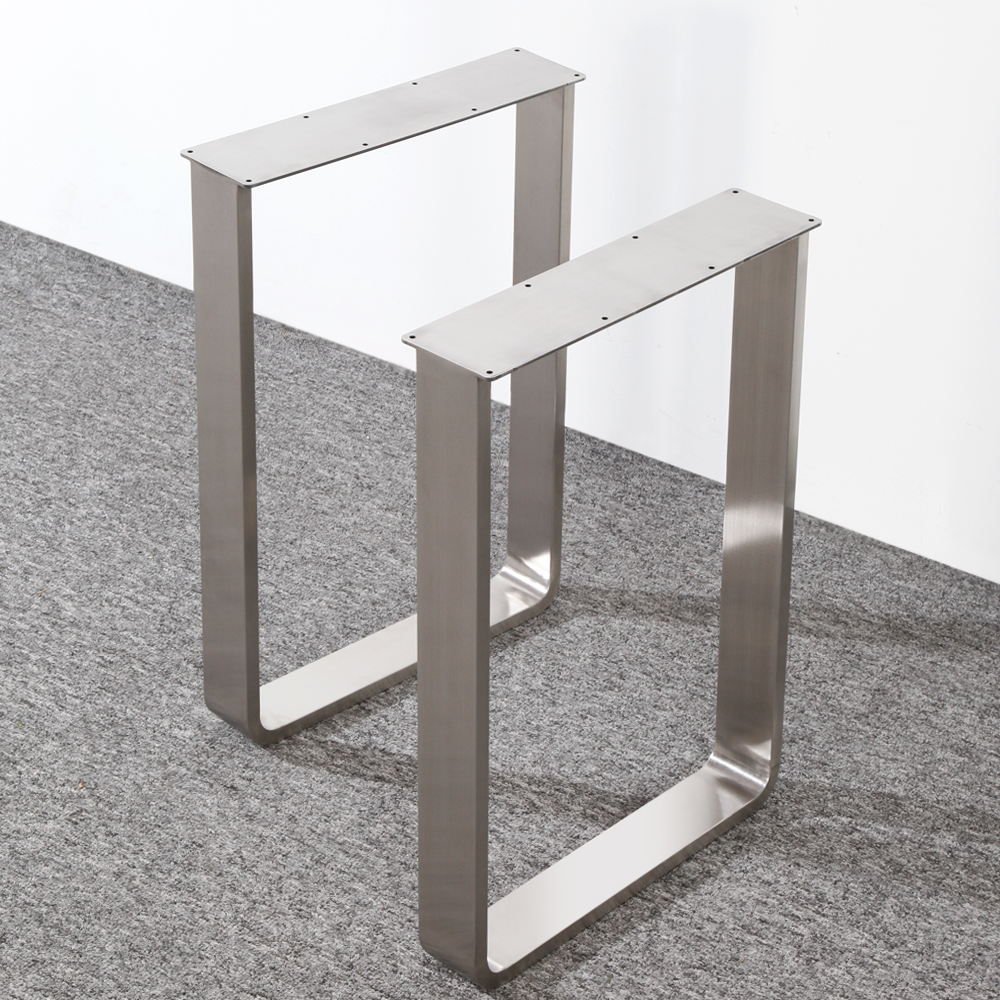 不锈钢大板桌腿圆弧型腿支撑腿架