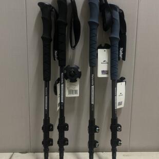 挪客户外登山杖男女徒步手杖超轻铝合金外锁伸缩爬山拐杖晴雪PRO