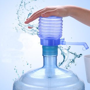 饮水机桶压水器透明桶装 手压式 水手动取水器饮水机抽水泵抽水器
