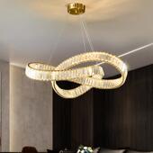 轻奢水晶吊灯2024年新款 轻奢客厅主灯现代简约K9创意卧室餐厅
