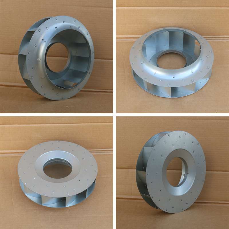 250风轮扇叶球形管道离心风机交直流EC92外转子AC电机后倾式叶轮