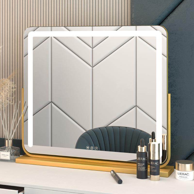 米卡化妆镜led带灯台式桌面大号镜子高清梳妆镜宿舍补光灯镜,农机/农具/农膜,播种栽苗器/地膜机,淘宝优惠券,粉丝福利购,淘宝优惠卷