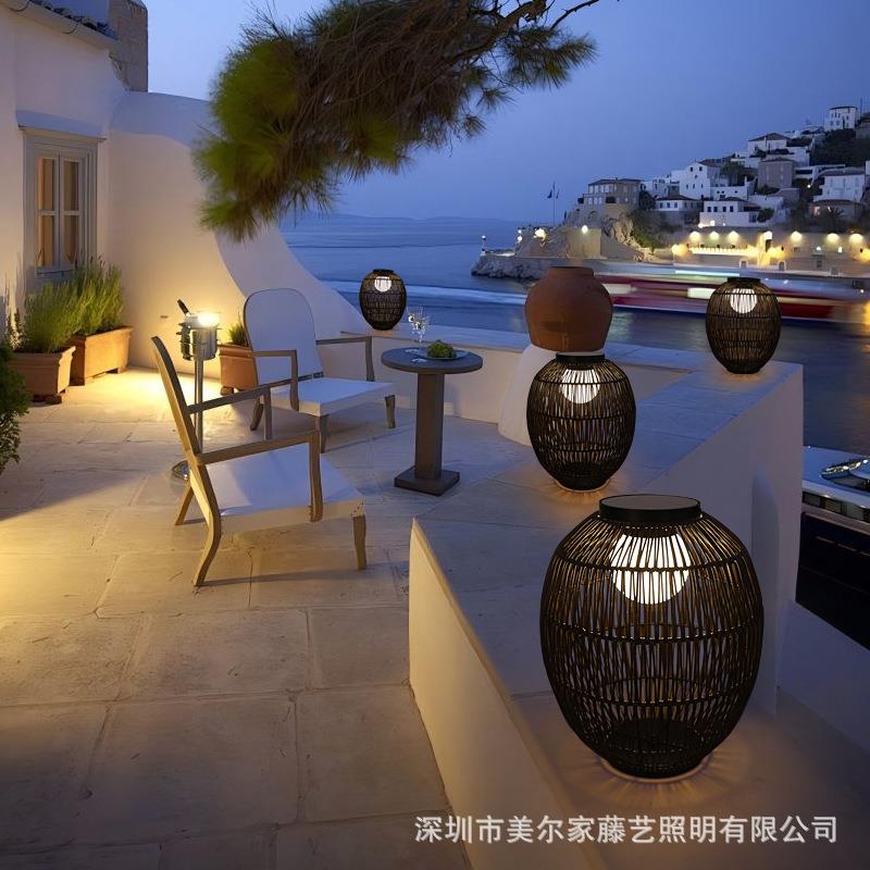 太阳能户外灯庭院灯酒店民宿花园露台草坪灯别墅院子防水落地灯
