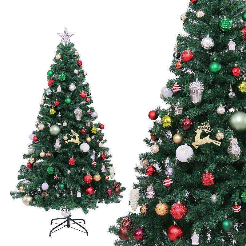跨境 圣诞节装饰品 180CM加密带球PVC圣诞树套装 酒店商场摆件,农机/农具/农膜,播种栽苗器/地膜机,淘宝优惠券,粉丝福利购,淘宝优惠卷