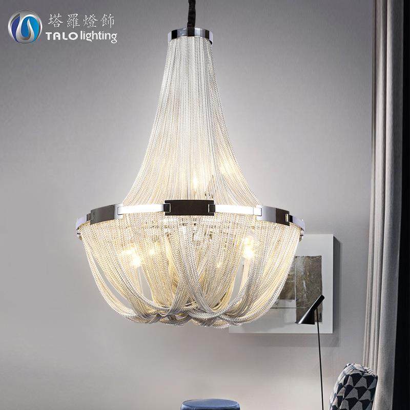 后现代轻奢客厅复式楼大吊灯公寓别墅跃层创意铝链流苏酒店楼梯灯,农机/农具/农膜,播种栽苗器/地膜机,淘宝优惠券,粉丝福利购,淘宝优惠卷
