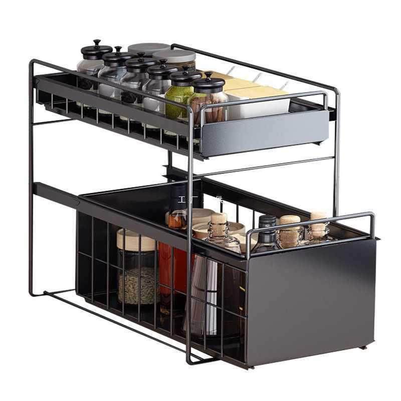 免打孔下水槽橱柜厨房拉篮双层抽屉式碗架抽拉调料架铁艺意赛,农机/农具/农膜,播种栽苗器/地膜机,淘宝优惠券,粉丝福利购,淘宝优惠卷