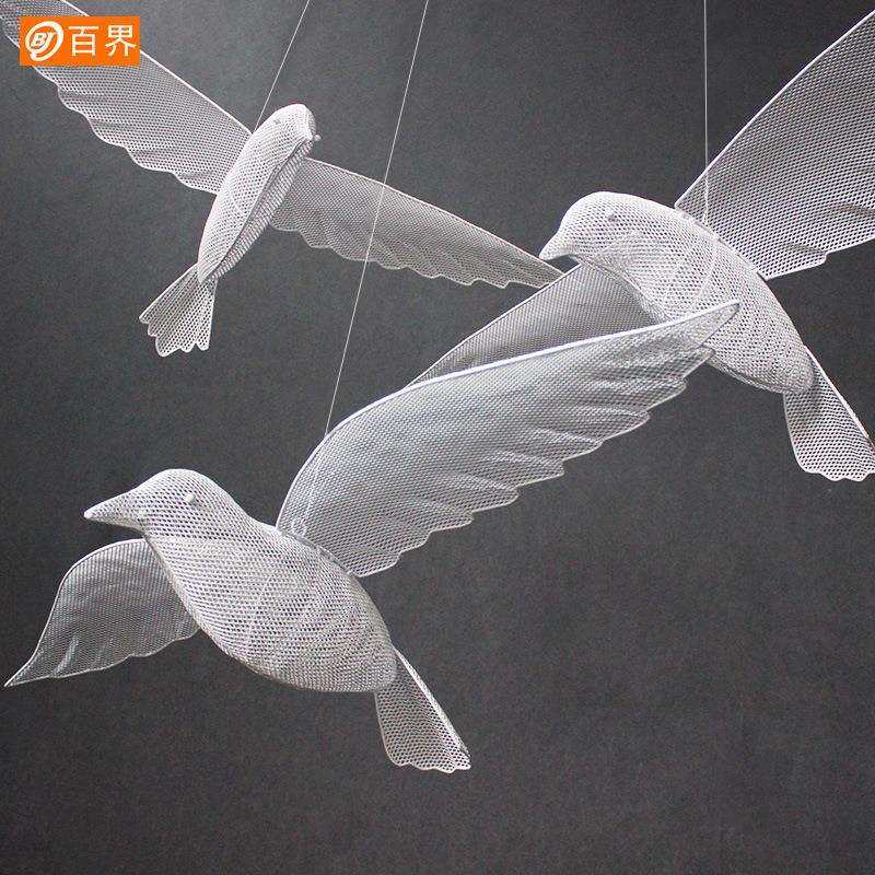 百界新款铁艺发光飞鸟吊顶装饰婚庆道具带翅膀空中舞台挂件婚礼,农机/农具/农膜,播种栽苗器/地膜机,淘宝优惠券,粉丝福利购,淘宝优惠卷