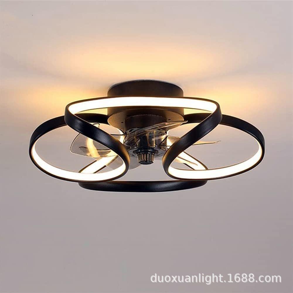 中山灯具新款Ul认证亚马逊卧室风扇灯现代简约卧室吸顶灯餐厅110v