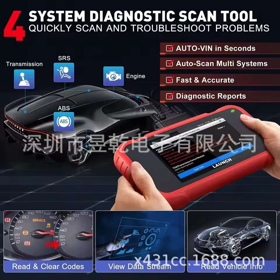 Launch X431 CRP123X v2.0 CReader 123X  Plus OBD2 Car Scanner