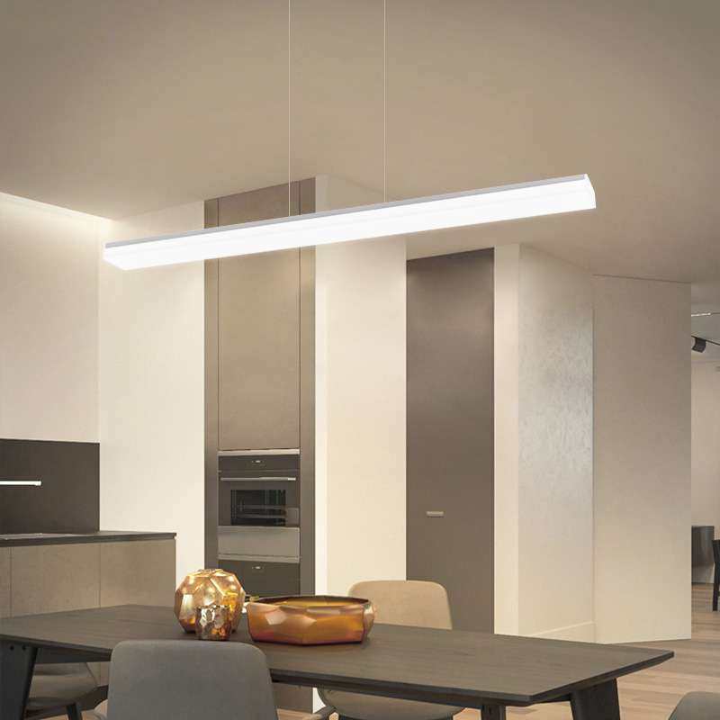 led五面发光办公灯长条灯无缝拼接工程装修办公室吸吊两用无影灯