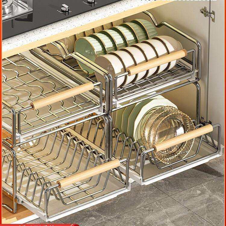 不锈钢碗碟收纳架厨房橱柜内置物架抽屉式拉篮抽拉碗盘子沥水碗架,农机/农具/农膜,播种栽苗器/地膜机,淘宝优惠券,粉丝福利购,淘宝优惠卷