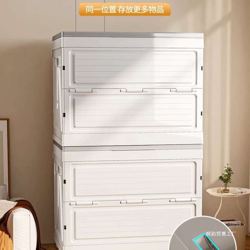 衣服收纳箱带滑轮被子衣物玩具大容量储物箱子折叠带盖整理箱