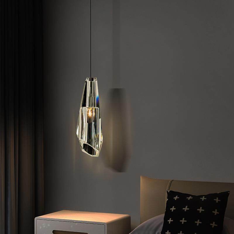 卧室现代简约创意餐厅吧台长线装饰小吊全铜轻奢水晶床头小吊灯,电子元器件市场,集成电路（IC）,淘宝优惠券,粉丝福利购,淘宝优惠卷