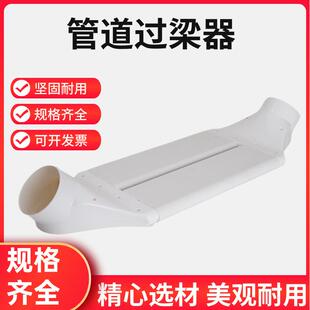 ABS新风过梁器扁管过梁弯弯头扁管室内新风系统横梁过渡免打孔