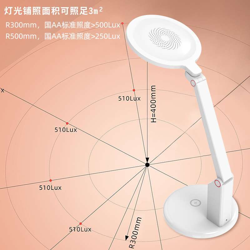 全光谱无蓝光RG0充插两用折叠触摸LED学生书桌阅读国AA级护眼台灯
