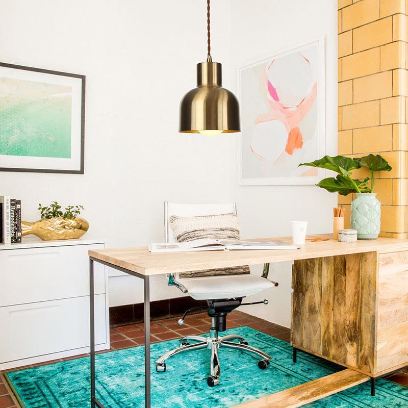 北欧全铜吊灯卧室床头酒店客房过道餐厅休闲吧单头简约服装店灯饰