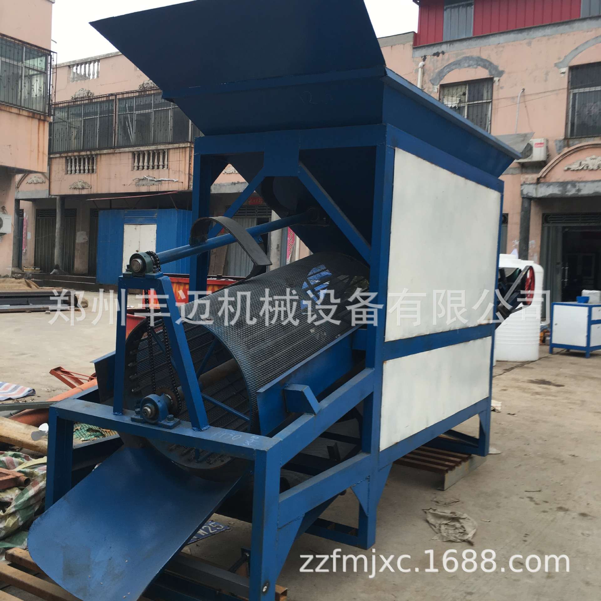 50型移动式滚筒筛沙机 砂石厂用大型筛分设备 沙土石粉筛沙机