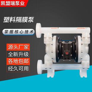 隔膜化工泵PD10PP泵污水泥浆泵工程塑料气动隔膜泵 PD1寸边立式