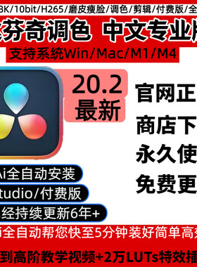 达芬奇软件正版20中文专业版