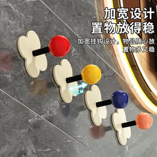 卫生间强力粘胶挂钩粘钩壁挂墙上浴室免打孔毛巾家用承重创意收纳