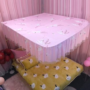 单顶布顶顶床方挡风顶部家用床帘防尘罩挡灰蚊帐防尘遮光布独盖布
