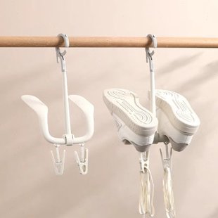 子旋转 晒鞋 架防风收纳阳台神器挂多功能家用钩 可晾鞋 架创意双鞋