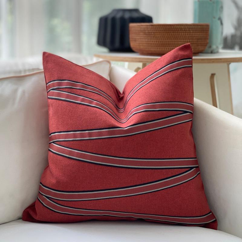 【稳定货源】沙发布艺软装搭配抱枕套靠垫套靠枕亚马逊现代风