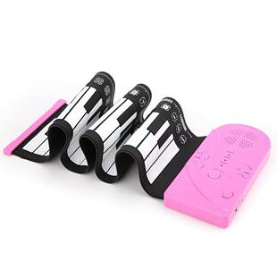 跨境 创想49键手卷钢琴便携折叠电子琴能卷起来的钢琴儿童练琴