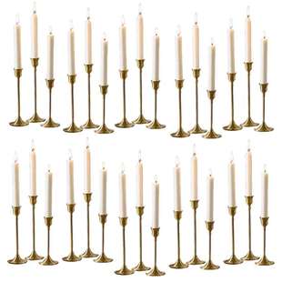 欧洲家居烛光晚餐婚礼装 浪漫 锥形烛台支架金属烛台支架 30pcs