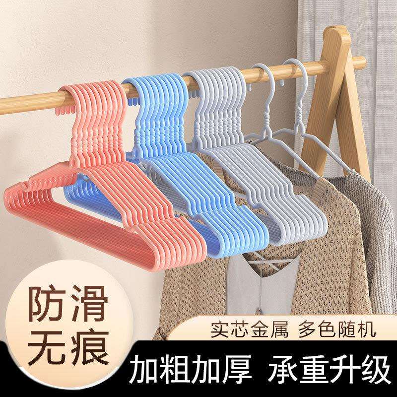衣架家用挂衣加粗大号无痕儿童晾衣服架带挂钩衣撑宿舍用学生