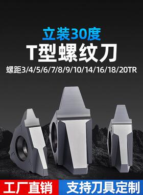 高品质梯形螺纹刀片30度立装牙刀片27VER/22VER/4/5/6/7/8/9.0TR
