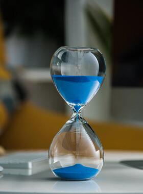 沙漏计时器耶诞节礼物桌面摆件创意生日玻璃时光时间沙漏30分钟