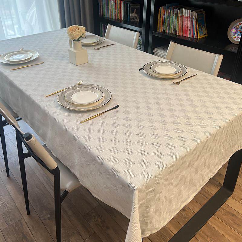轻奢高级感立体提花餐桌布简约氛围感长方形高端茶几台布超宽定制,居家布艺,桌布,淘宝优惠券,粉丝福利购,淘宝优惠卷