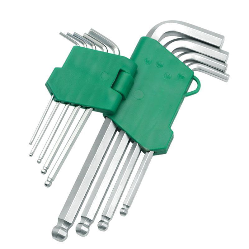 内六角扳手套装工具梅花螺丝刀米字头星型加长英制六棱扳手工业级