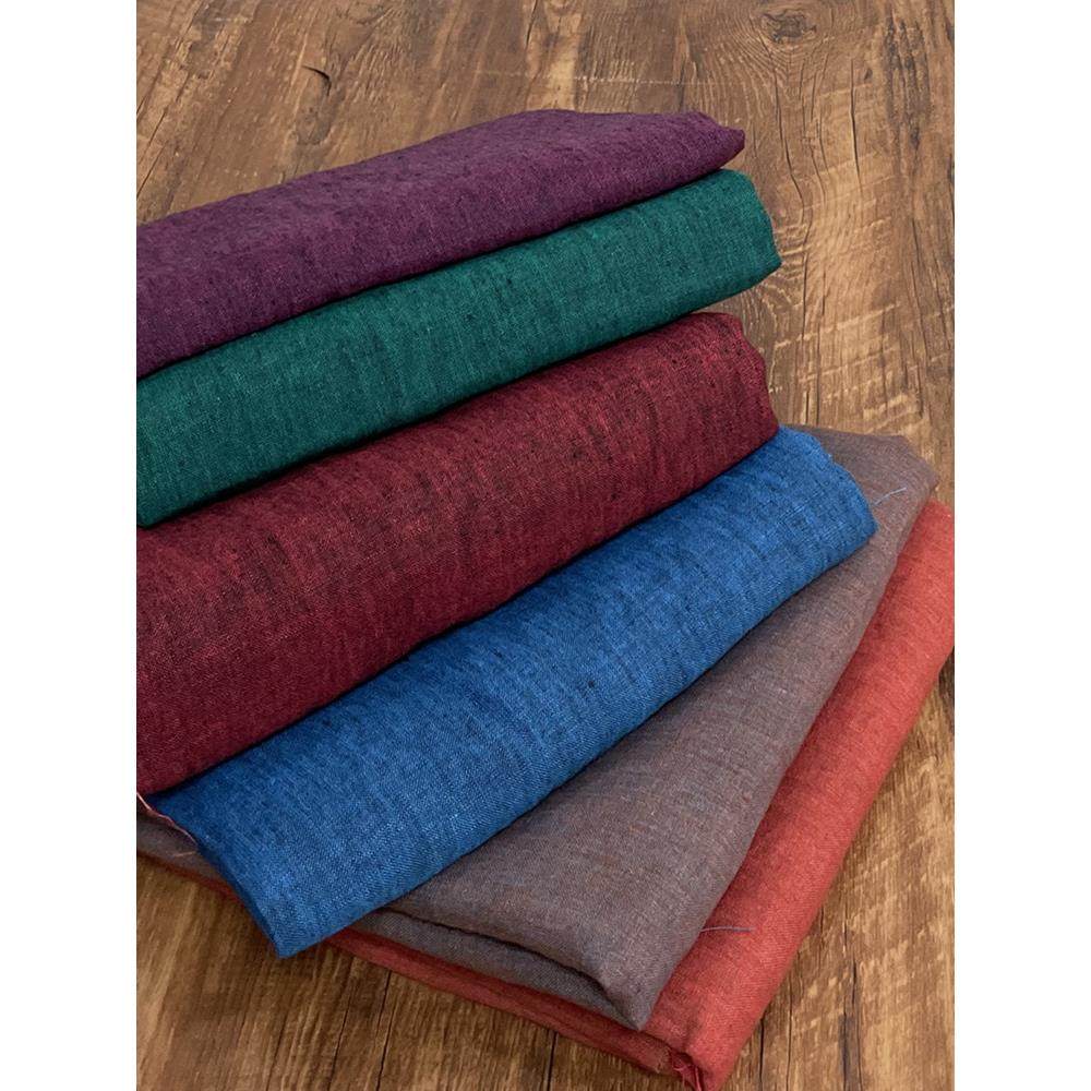 布久以逅色织亚麻面料阔腿裤连衣裙复古风设计师用料重度砂洗布料,居家布艺,海绵垫/布料/面料/手工diy,淘宝优惠券,粉丝福利购,淘宝优惠卷