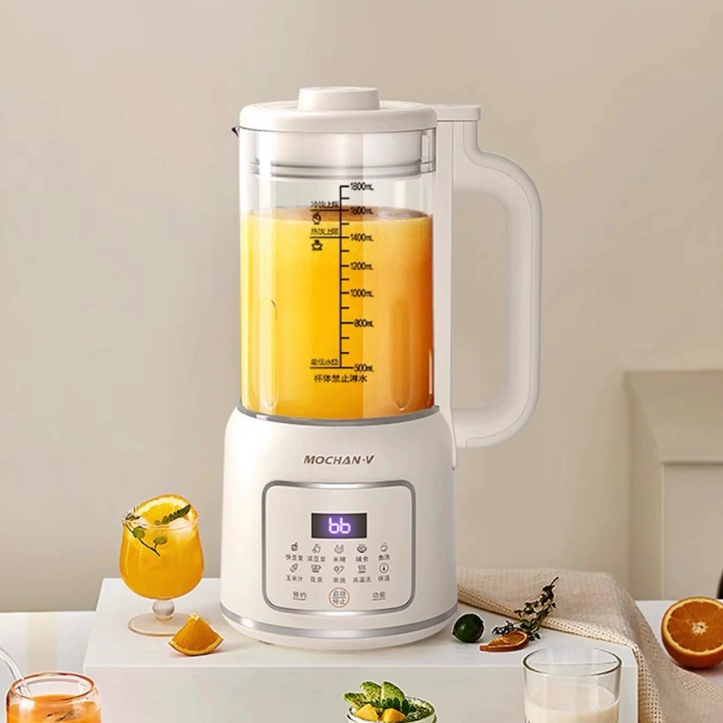 德国厨房破壁机家用全自动轻音大容量豆浆机新款多功能小型料理机