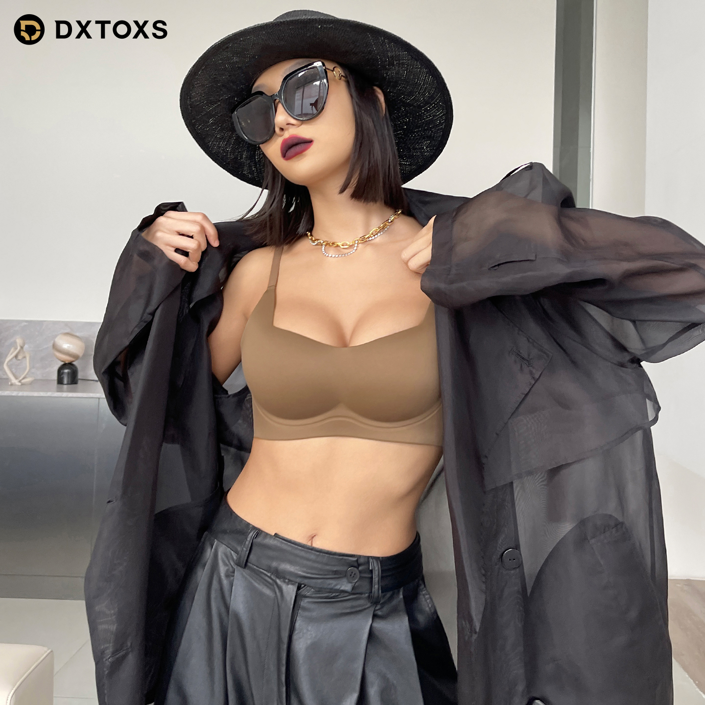 DXTOXS无痕无钢圈小胸聚拢内衣