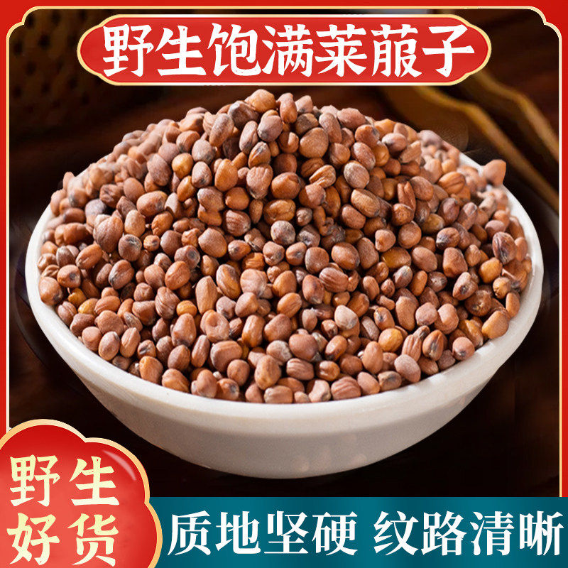 莱菔子中药材正品500g新货无硫炒莱菔子生莱菔子萝卜籽白萝卜子